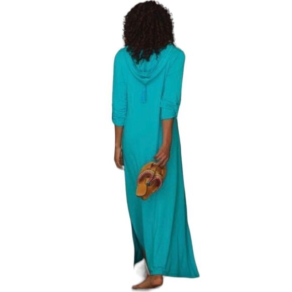 Soft Surroundings HAMSA Hooded CAFTAN Dress - Picture 13 of 13